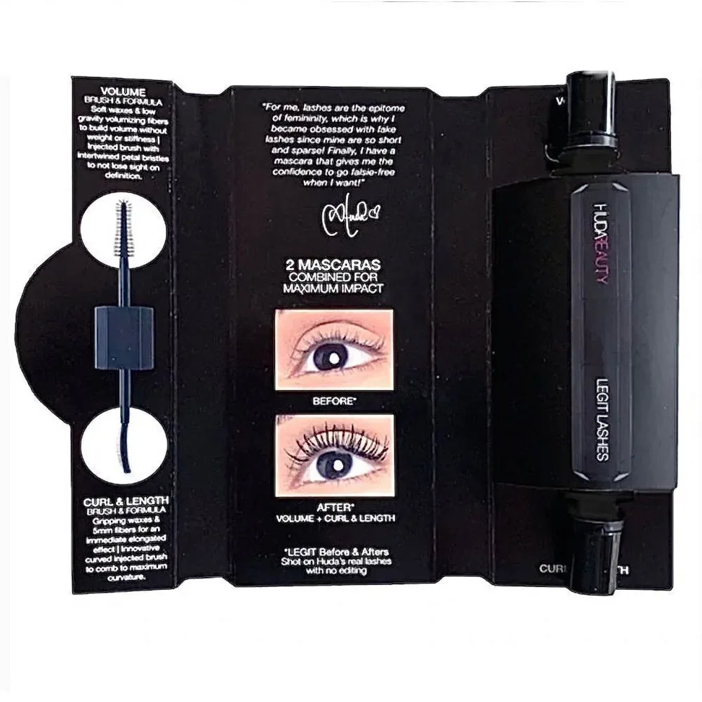 Huda Beauty Legit Mascara, deluxe size.